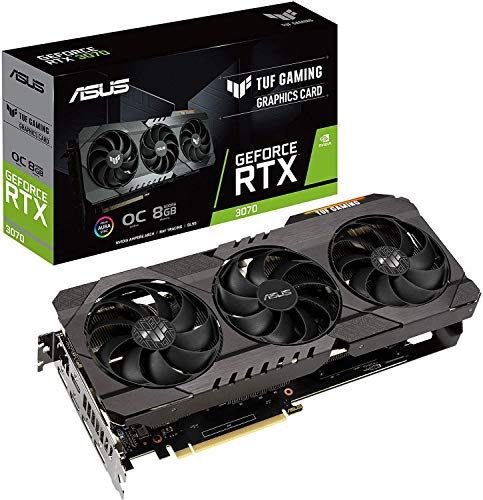 ASUS TUF Gaming NVIDIA GeForce RTX 3070 OC Edition Carte Graphique (PCIe 4.0, 8 Go GDDR6, HDMI 2.1, DisplayPort 1.4a, Double roulement à Billes, Certification de qualité Militaire, GPU Tweak II)
