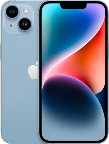 Apple iPhone 14, 256GB, Blue - Unlocked (Renewed)