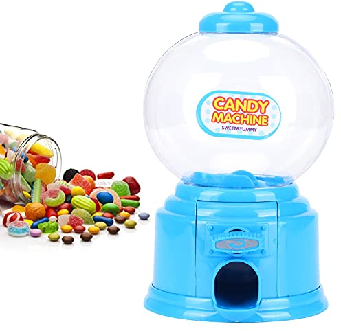 mumisuto Candy Machine Dispenser, Mini Sweet Dispenser Mini Money Deposit Box, Vending Machine Sweets Cute Sweets Candy Storage Machine Gumball Machine for Kids Children (Blue)