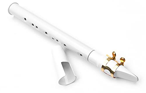 KOCAN saxophone,saxo de poche,Mini Saxophone de poche blanc,petit saxophone Portable avec sac de transport noir,Instrument à vent
