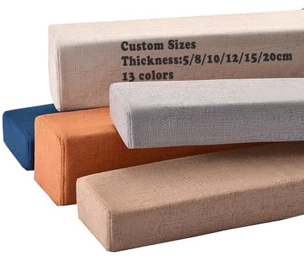 Miaogoo Individuelle Größe, Bettmatratzenfüller mit abnehmbarem Bezug, rechteckig, lange Lückenfüller, 5 cm/10 cm/12 cm/15 cm/20 cm dick, Bettbrücken-Matratzenverlängerung, Ggczl78-filler-din