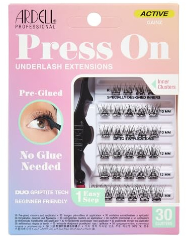 Ardell Gainz 1 x Active Press for Bump Pre-Bucked Extensions - Black