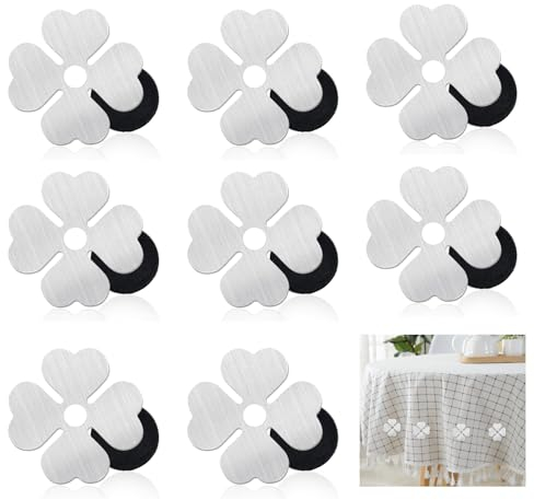 Ruikdly 8 pezzi di peso per tovaglia magnetica, per esterni, 55 g, peso extra pesante, per tovaglie, tende, tende da doccia, frigoriferi (quattro fogli