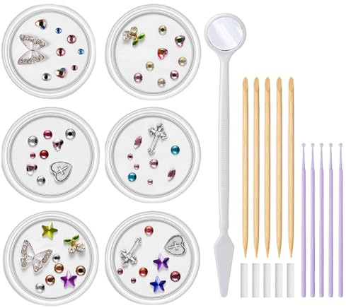 Zahnsteine-Kit | Einzigartiges Zahnstein-Set – Professionelles Zahnstein-Set, Zahn-Edelstein-Set für Zähne, modische Zahn-Edelsteine Dekoration für strahlendes Lächeln