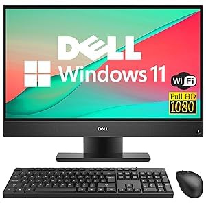 Dell OptiPlex 5260 All-in-One Desktop Computer, 21.5 FHD, Intel Core i5-8400, 8GB RAM, 512GB SSD, WiFi, Bluetooth, US QWERTY-Tastatur, Windows 11 Pro (Generalüberholt)