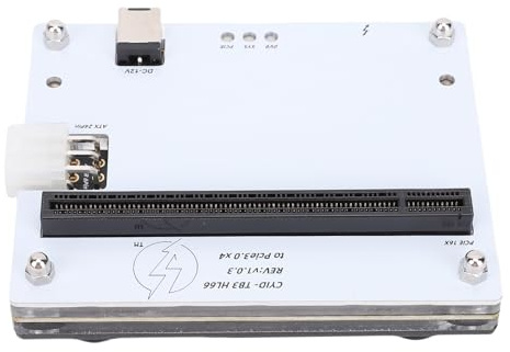 ASHATA Base para Tarjeta Gráfica Externa para Tarjetas de Sonido PCIE X4 SSD, Estación de Acoplamiento para Tarjeta Gráfica Externa USB4.0 con Cable de Datos de 1 M