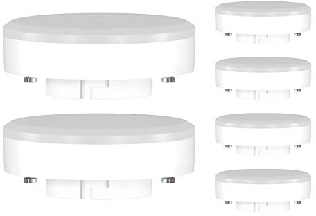 ledscom.de 6 Stück GX53 LED Leuchtmittel, warmweiß (2700 K), 10,6 W, 1038lm, 115°, matt