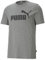 PUMA Herren Ess Logo Tee T shirt, Medium Gray Heather, L EU