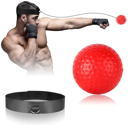 MHYS Boxing Training Reflex Ball with adjustable headband, Stocking fillers for teenage boys, Boxing Equipment for Man Women and Kids