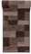 Mazovia rutschfest Teppich Läufer Flur - Modern Geometrische Muster Teppichläufer - Kurzflor Flurläufer für Vorzimmer, Schlafzimmer, Küche - ÖKO-TEX Zertifiziert - Meterware Braun - 67 x 100 cm