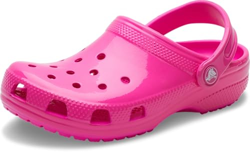 Crocs Unisex Adulto Classic Neon HL Clog Zueco, Pink Crush, 38/39 EU