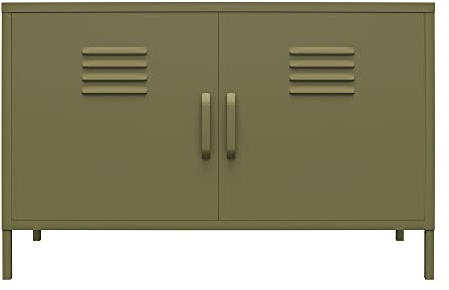 DHP Furniture Bradford 2 Door Metal Accent Cabinet Green