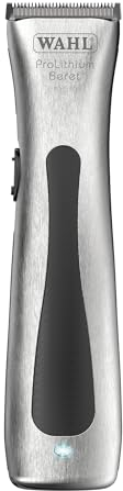 Wahl Stealth Beret - Cortapelos de Contorno Con/Sin Cable con Juego de Cuchillas - Máquina de Cortar Pelo para Hombre para Bordes y Perfilar, Plata/Negro