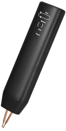 Shkalacar Soldador por Puntos de Batería Portátil con Modos Automático y Manual, 11 Engranajes Ajustables, Mini Máquina de Soldadura por Puntos para Soldar Baterías