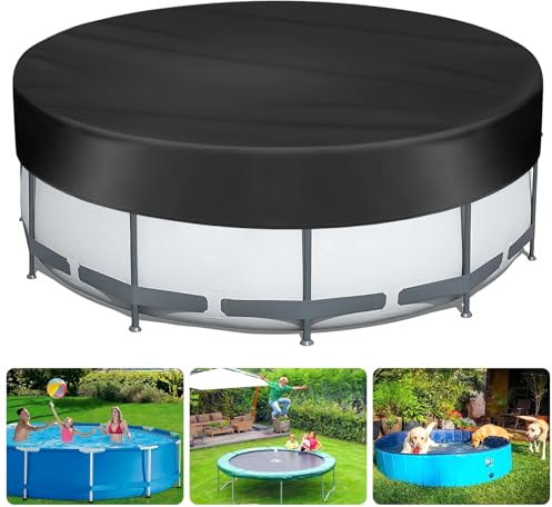 Telo di Copertura per Piscina Ø 82 cm, Copertura Piscina Rotonda, Telo Copertura Piscina Rotonda, Copertura Per Piscina, Telo Protettivo Rotondo per Piscina, Impermeabile, Antipolvere, Anti-uv