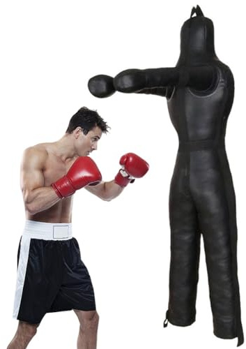 Suspendu Mannequin de Lutte, MMA Judo Grappling Sac de Frappe Dummy, Frappe Boxe Arts Martiaux entraînement, 185 cm Grandeur Nature Lutte Karaté Entraînement, Non Rempli