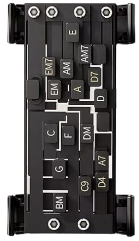 Guitar Aid Akkord-Trainer – Linkshänder-Gitarren-Akkord-Trainer | Gitarren-Akkordpresser Gitarren-Lernwerkzeuge | Gitarrenakkord-, Gitarrenakkord-Artefakt | Gitarrentrainer Übungswerkzeug für