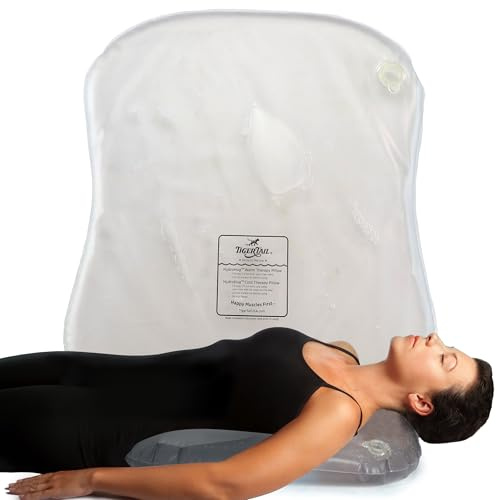 Tiger Tail Hydro Hug Hot Water Therapy Pillow – Leakproof, Microwavable, & Reusable Heat Pack for Muscle Pain, Cramps, & Stress Relief – Soft & Durable – Use with Hot or Cold Water, Large (19″ x 23″)