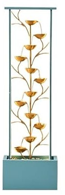 GLigeT Standing Waterfall Modern Luxury Flowing Decorations, Living Room Circulation, Floor Standing Fountain, Water Scenery, Housewarming Gifts Floor Fountain