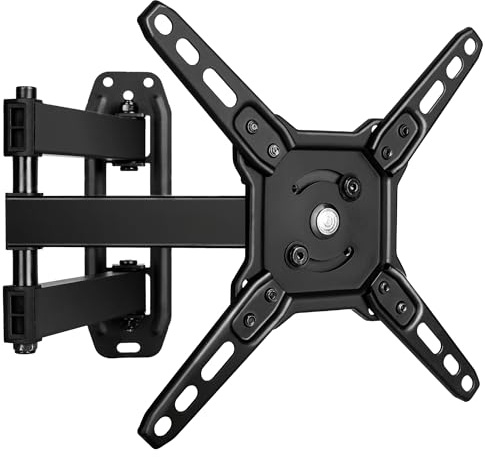 Futura Full Motion TV Wall Bracket for 13–43 Inch TVs, VESA 200x200 | Supports TVs up to 20kg with ±90° swivel, +5°/-15° tilt, 90° rotation, 69–368mm extension and VESA up to 200x200mm.
