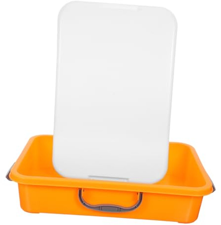 OFFSCH Caja de Arena Infantil Portátil de Plástico con Asa y Tapa Organizador Compacto para Manualidades para Jardín Parque y Almacenamiento de Arena y Juguetes Pequeños