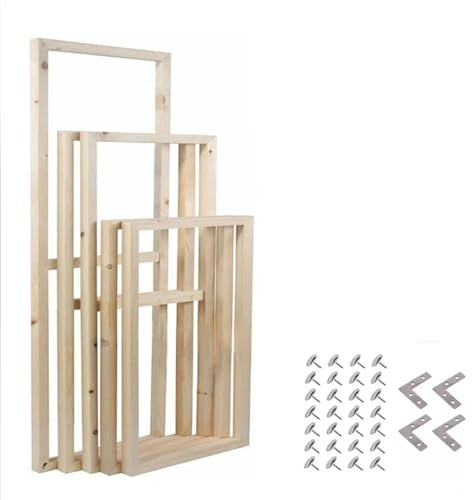 Träramar för canvasdukar, Träram Canvas Bårstänger DIY Kit for oljemålningar och affischer i flera storlekar(50X100cm)