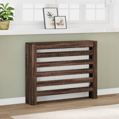 Lumanois Cubierta de radiador Madera ingeniería marrón Roble 104x20x82cm,Casa y jardín,Accesorios para electrodomésticos,Accesorios para radiadores de calefacción,12.1kg-852696