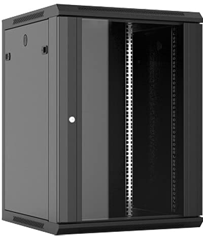 Aiten Data Armario Rack Mural 19 15U Medidas 600 x 600 x 790 mm Montado. Incluye Tornillos de Montaje y 2 Llaves para Cerradura Frontal