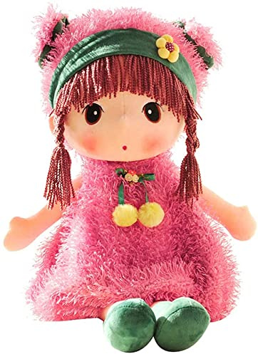 Uposao Muñeca de tela para bebé con ropa y pelo, 45 cm, bonito juguete de ragdoll de peluche, muñeca de bebé, princesa, para dormir para niños pequeños como regalo de cumpleaños