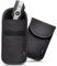 EXOSFER - Etui Anti RFID et Ondes pour Clé de Voiture - Pochette Cage de Faraday - Blocage Signal, Anti Piratage, Antivol Auto, Protection Badge Télépéage. Ripstop (2 pochettes Medium)