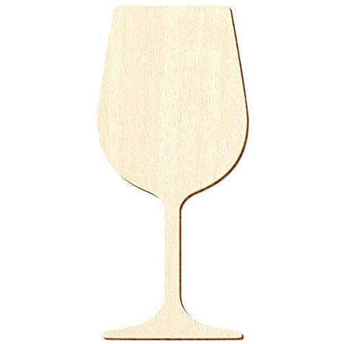 Bicchiere da vino bianco in legno – 5 – 50 cm, confezione da 100 pezzi, altezza: 32 cm di altezza