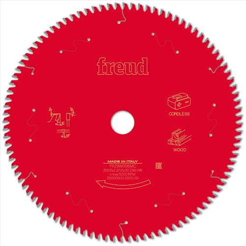 Freud Wood Mitre Saw Blade 305mm x 30mm 96T Cordless
