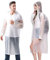 Aolegoo 2 Stück Regenponcho,Wiederverwendbarer, Tragbarer Unisex-Regencape für Fahrrad, Wandern, Camping, Angeln, Konzert, Stadion, Festival (as3, alpha, x_l, regular, regular, Weiß)