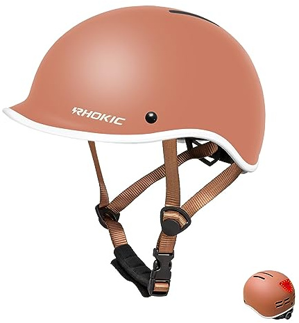 Kids Bike Helmet RHOKIC Kids Helmet for Boys Girls Adjustable Childs Bike Helmet Multi-Sport Toddler Skateboard Helmets Age 5-13 (Pink)