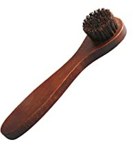 Shoe Brushes, Long Handle Shoe Brush Polish Soft Polishing Tool Bootpolish Cleaning Brush for Nubuck Boot (Yellow)