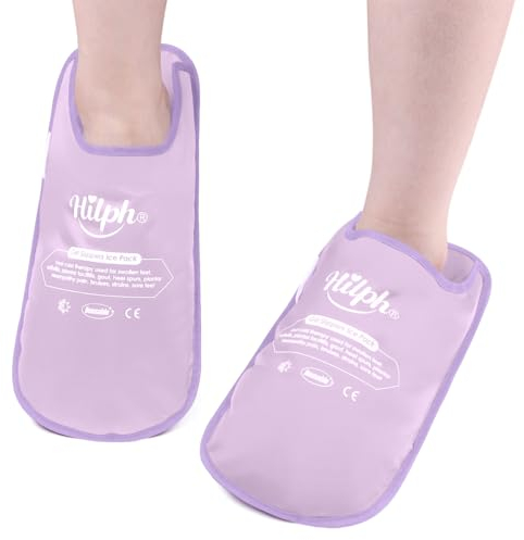 Hilph Kühlsocken Chemotherapie Kühlschuhe Füße, Kühl-Slipper Kühlschuhe für Chemo, Rheuma, Plantar-Fasziitis, Füße Zehen bei Chemo-Therapie Rheuma Eis-Socken Chemoz, 1 Paar -Lila