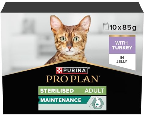 PURINA PRO PLAN Cibo Umido per Gatti Adulti Sterilizzati, 40 Bustine da 85g