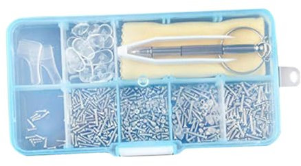 HAMPPLIES Brillen Reparaturset Schrauben Spezifikationen Langlebiges Brillen-wartungswerkzeug Set Kompatibel Für Sonnenbrillen Und Brillen Einfache Installation Für Professionelle Und Privat