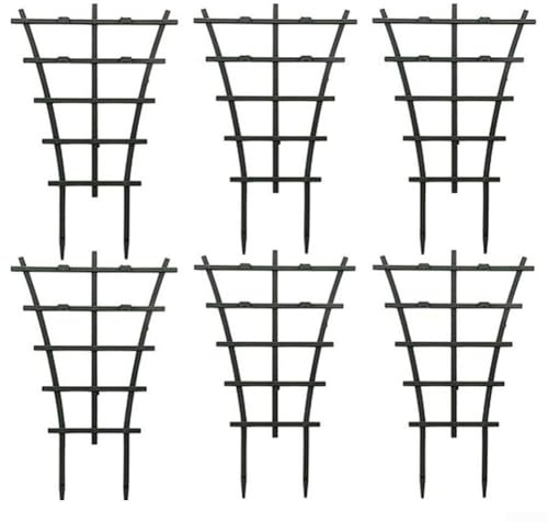 Soportes de enrejado para mejorar el crecimiento de flores de gloria, clemátides y otras vides trepadoras (6 piezas)