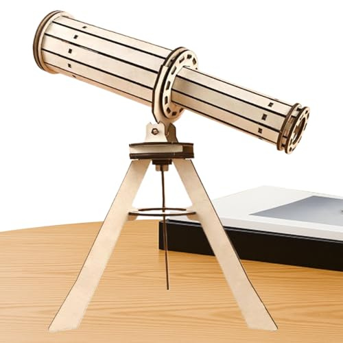 Kits d'expérimentation Scientifique – Jouets éducatifs en Bois 28 x 20 cm | Jouets éducatifs de télescope en Bois avec Kit d'expérimentation Scientifique astronomique, d'apprentissage STEM, ENS
