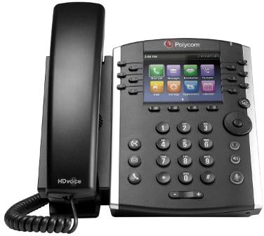 Polycom VVX 411 Corded Business Media Phone System - 12 Line PoE - 2200-48450-001 - AC Adapter (Included) - Replaces VVX 400 (Renewed)