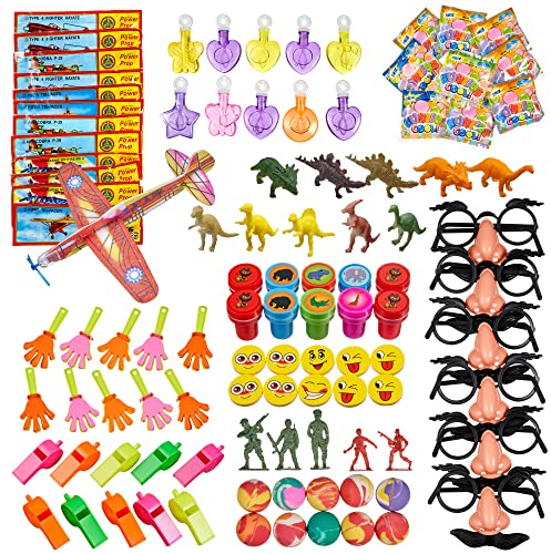 THE TWIDDLERS 100-Teiliges Kindergeburtstag Spielzeugset für Mädchen & Jungen - Mitgebsel, Mitbringsel, Gastgeschenke, Piñata Füllung, Halloween, Adventskalender