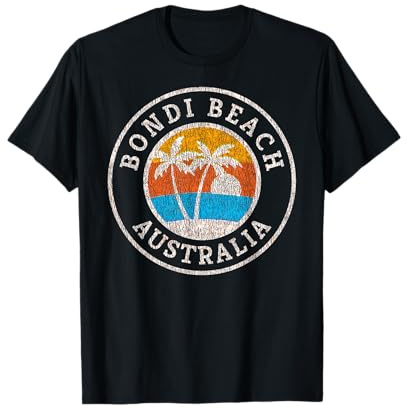 Bondi Beach T-shirt rétro souvenir de l'Australie T-Shirt