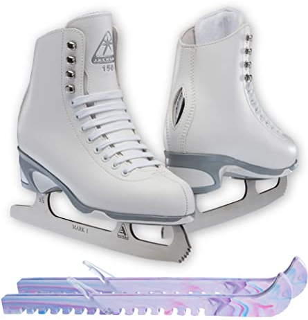 Jackson Ultima Finesse JS150 Damen Eiskunstlaufschuhe Damen 6 Bündel mit Schlittschuhschoner
