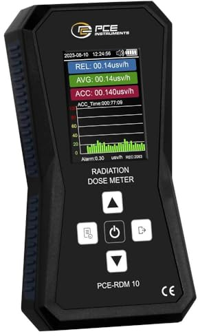 PCE Instruments PCE-RDM 10 Geiger-Müller-Zählrohr Strahlung: Röntgen akustischer Warnton, inkl. Dosimeterfunktion, Date