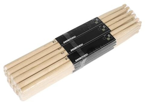 12 Paar Trommelstöcke 7A Ahornholz Wassertropfen Hammerkopf Trommelstöcke Set Trommelzubehör Schlagzeug Sticks Set