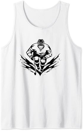 Eishockeyspieler Eissport Eishockeyhelm Tank Top