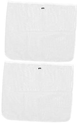 Amosfun 2st Nylon Filter Beutel Kaffeefilter Nussmilchsiebbeutel Bierbraubeutel Netzbeutel Brauen Nussmilch-netzbeutel Filtersocke Mit Kordelzug Brühbeutel Klein Cold Brew Filtertüten Weiß