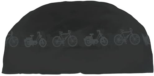 BULLSPANN Housse De Vélo, Bâche De Garage Pour Vélo En Peva Durable, Housse De Pluie Imperméable Pour Vélo, Housse De Protection Pour Vélo, 2X1M, Noir