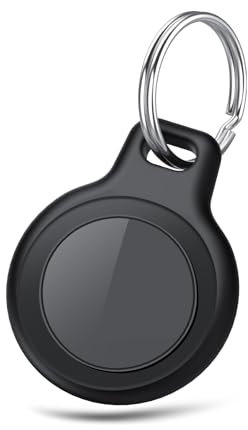 Air Tag-1 Piece, Koffer Tracker kompatibel mit Apple Wo ist APP (nur iOS), Schlüsselfinder für Schlüssel, Gepäck, Koffer, Brieftasche, IP67 wasserdicht, Schwarz